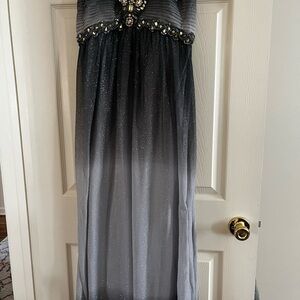Cachet Black and Gray Formal Dress
